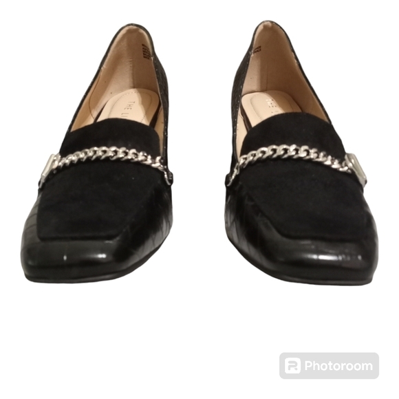 The Limited Benton Block Heel Loafer Black 9.5 M - Picture 2 of 15